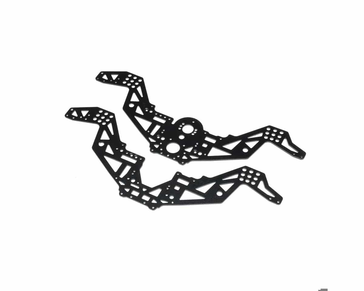 Losi Chassis Plate Set V2 Black Mini LMT Megalodon - LOS-2052