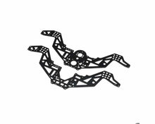 Losi Chassis Plate Set V2, Black, Mini LMT Megalodon