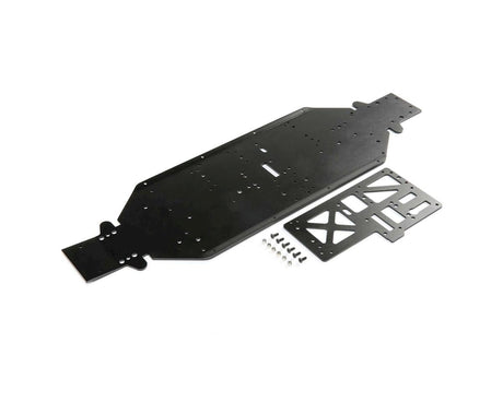 Losi Chassis with Brace, 4mm Black, DBXL-E 2.0 - genuine Losi product LOS251090