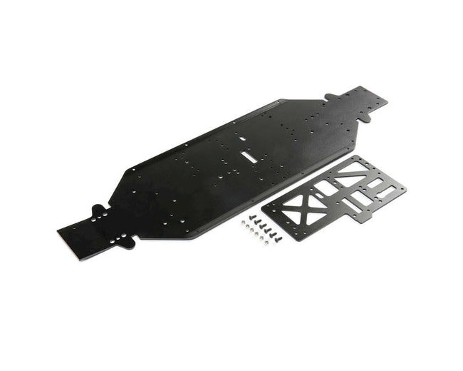 Losi Chassis with Brace, 4mm Black, DBXL-E 2.0