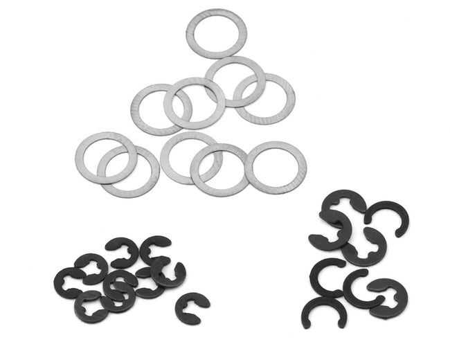 Losi E-Clip and Shim Set, Mini LMT