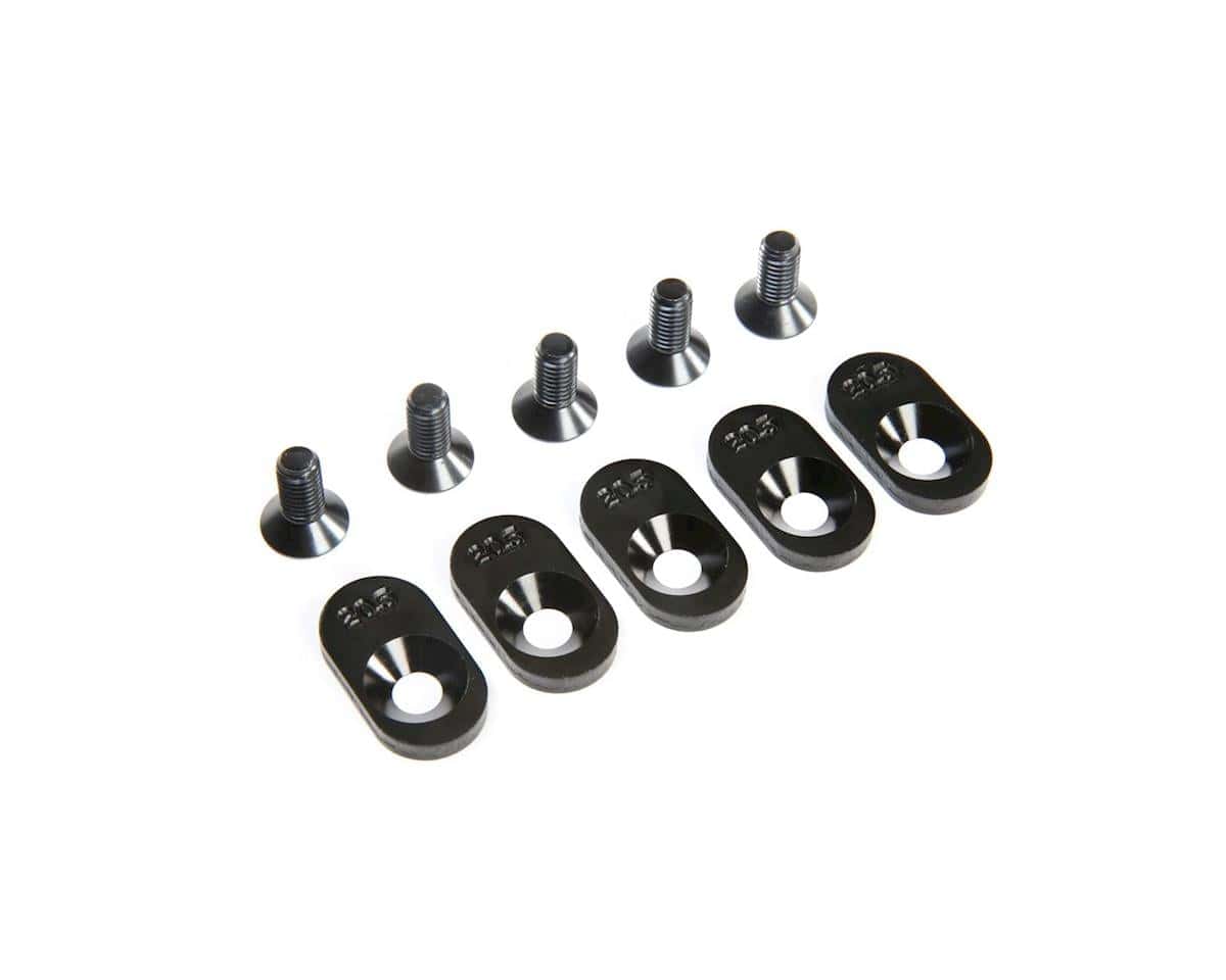 Losi Engine Mount Insert and Screws, Black, 20.5T, 5ive-T 2.0 - genuine Losi product LOS252104