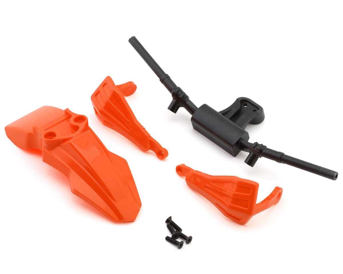 Losi Fender, Handguards and Handle Bars, Orange, ProMoto SM - genuine Losi product LOS-2297