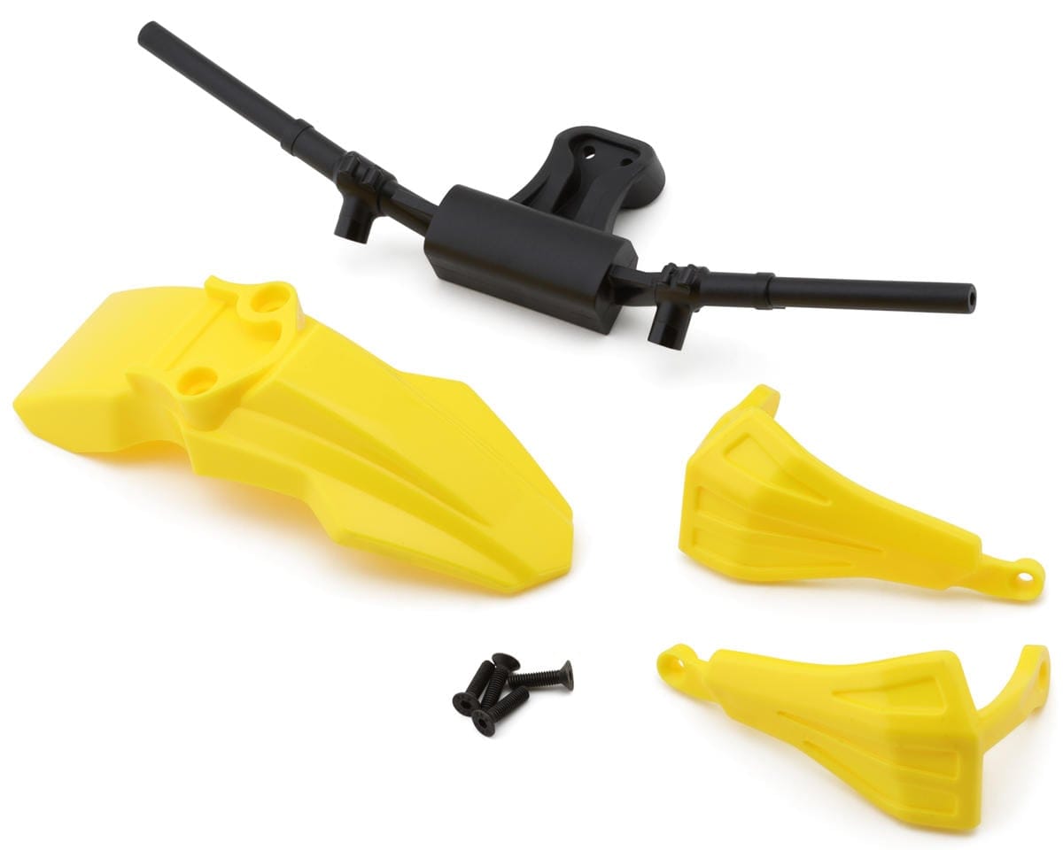 Losi Fender, Handguards and Handle Bars, Yellow, ProMoto SM - genuine Losi product LOS-2292