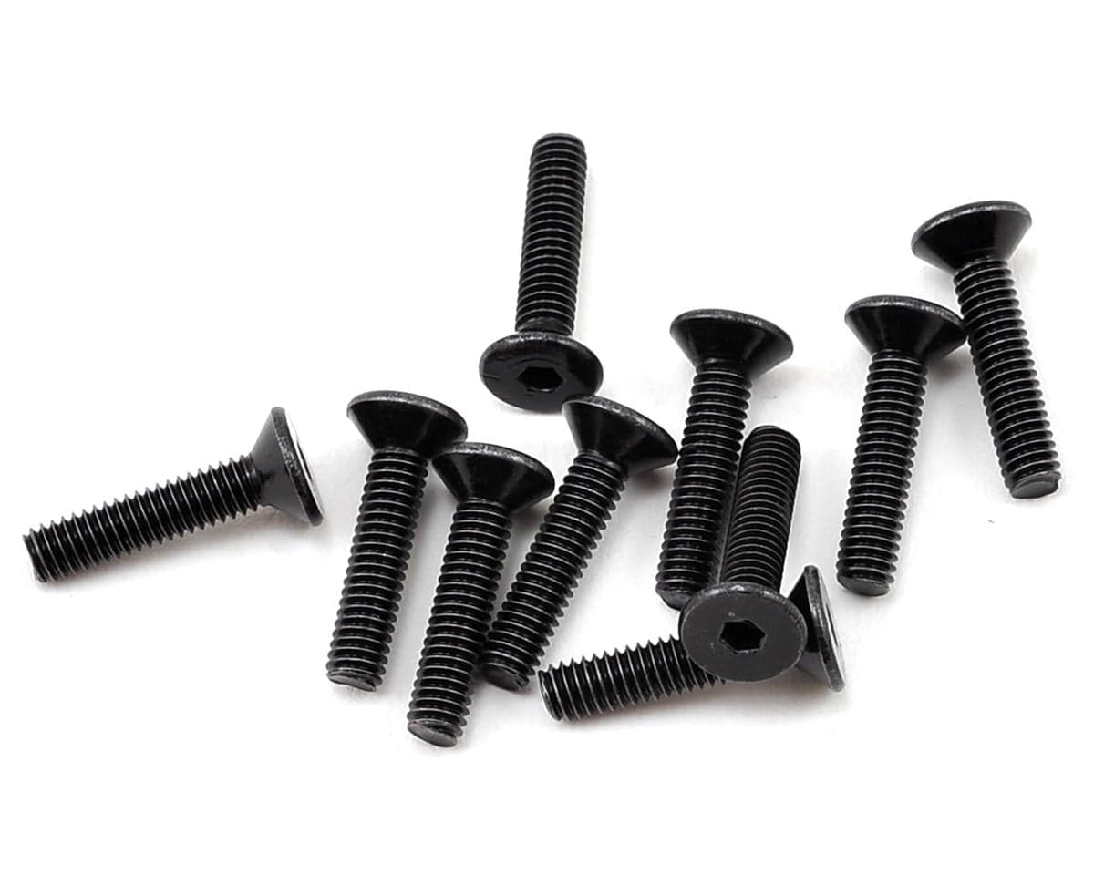 Losi Flat Head Screws M2.5 x 12mm (10) - genuine Losi product LOS235010