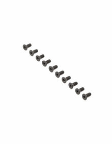 Losi Flat Head Screws, Stl, BO, M4 x 10mm (10)