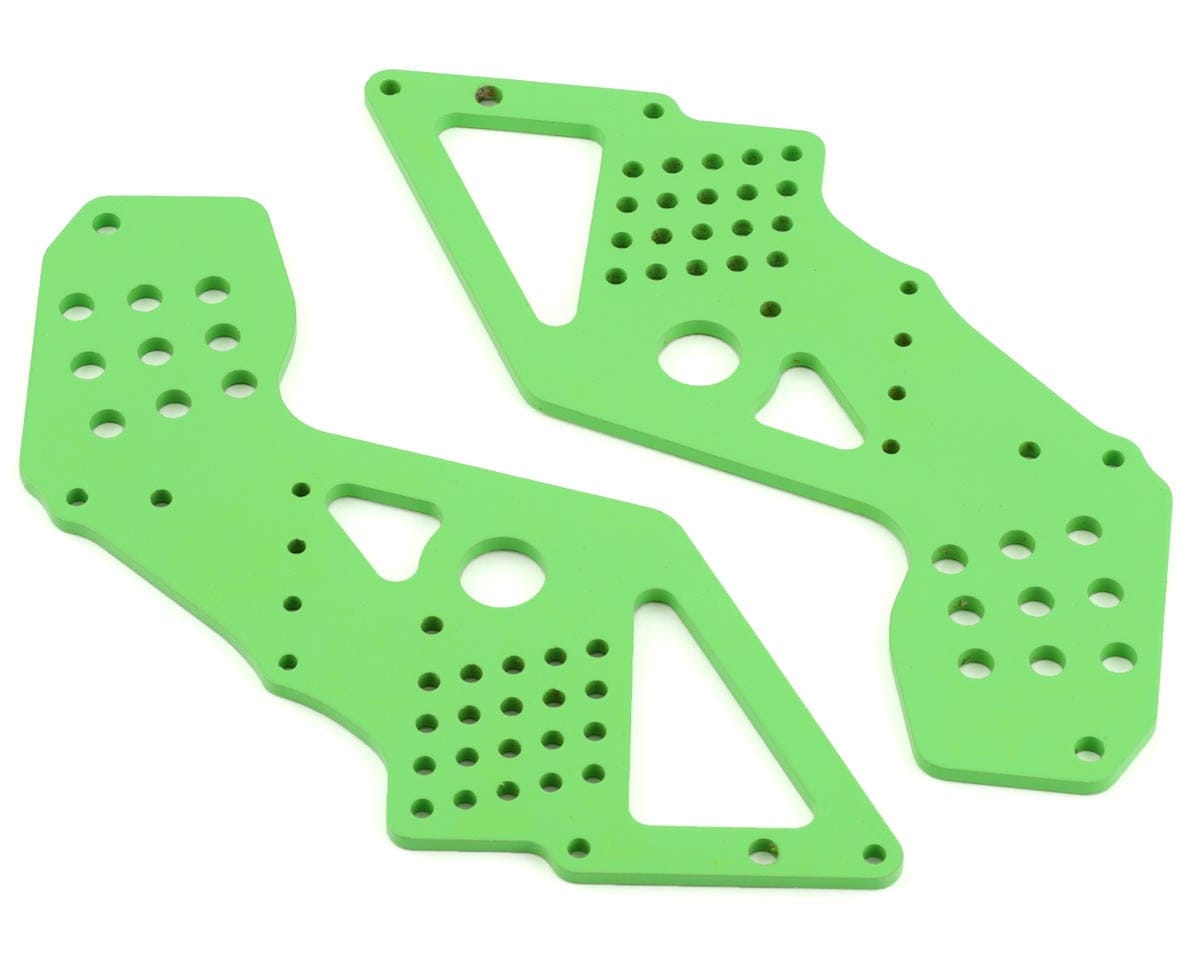 Losi Front Chassis Plate, Green, 2pcs, King Sling - genuine Losi product LOS241059