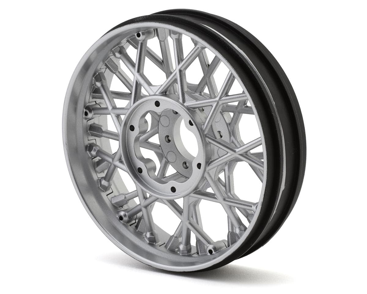 Losi Front Satin Chrome Wheel Set, ProMoto SM - genuine Losi product LOS-2294