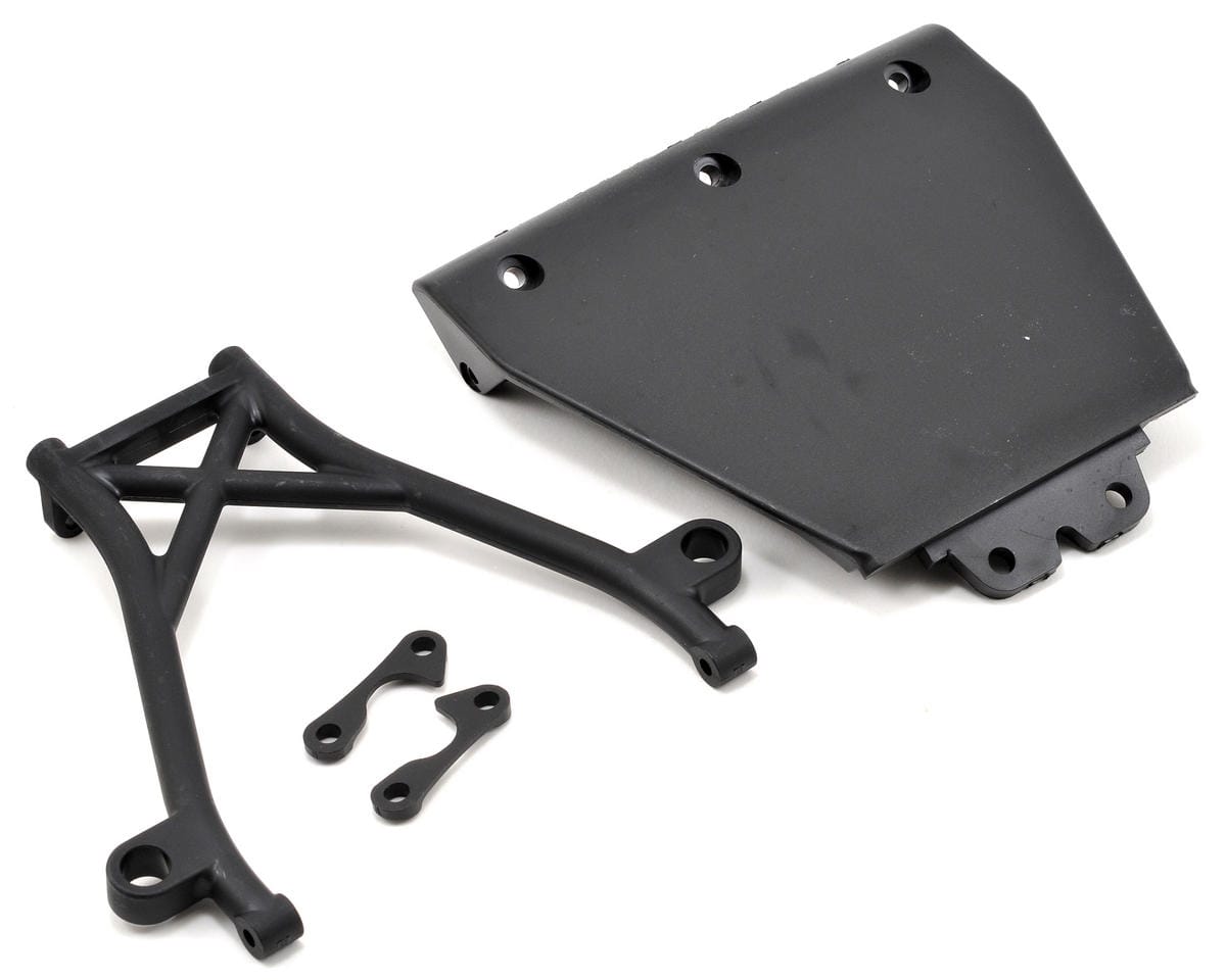 Losi Front Skid Plate,Bumper Brace and Spacers, 5TT - genuine Losi product LOSB2574