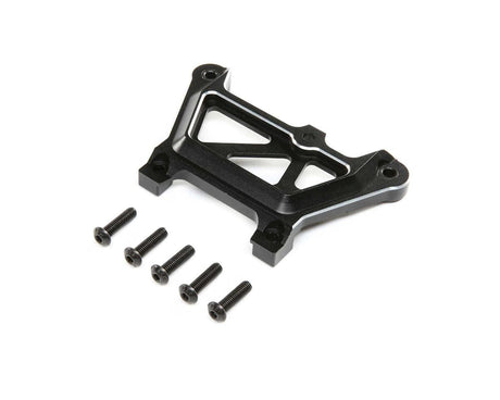 Losi Front Top Plate, Aluminium, Black, DBXL-E 2.0 - genuine Losi product LOS351018