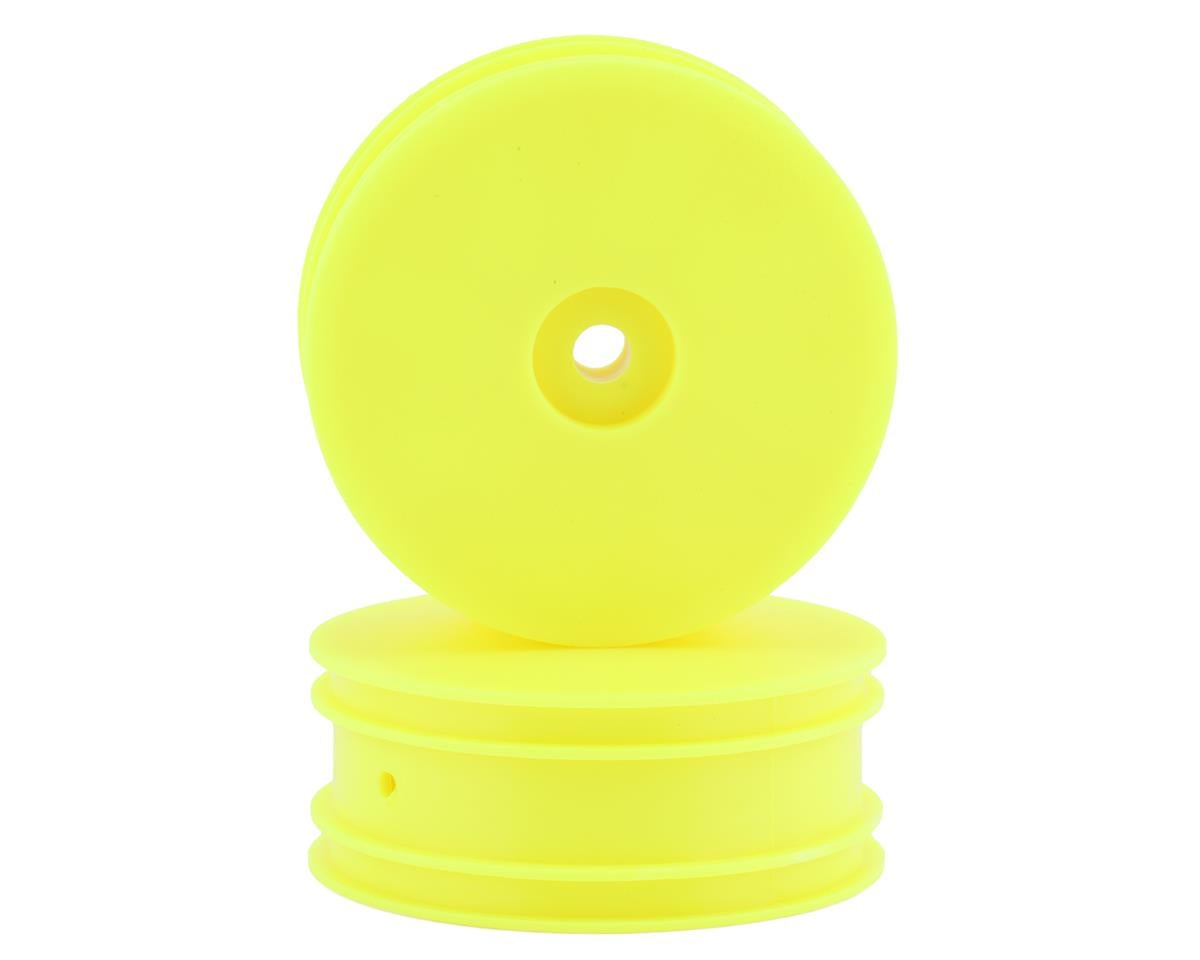 Losi Front Wheel, Yellow, 2pcs, Mini-B - genuine Losi product LOS41027