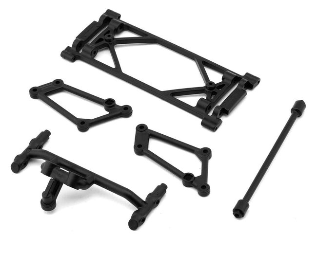 Losi Front Wing Mount Set, Black, 22S Sprint Car