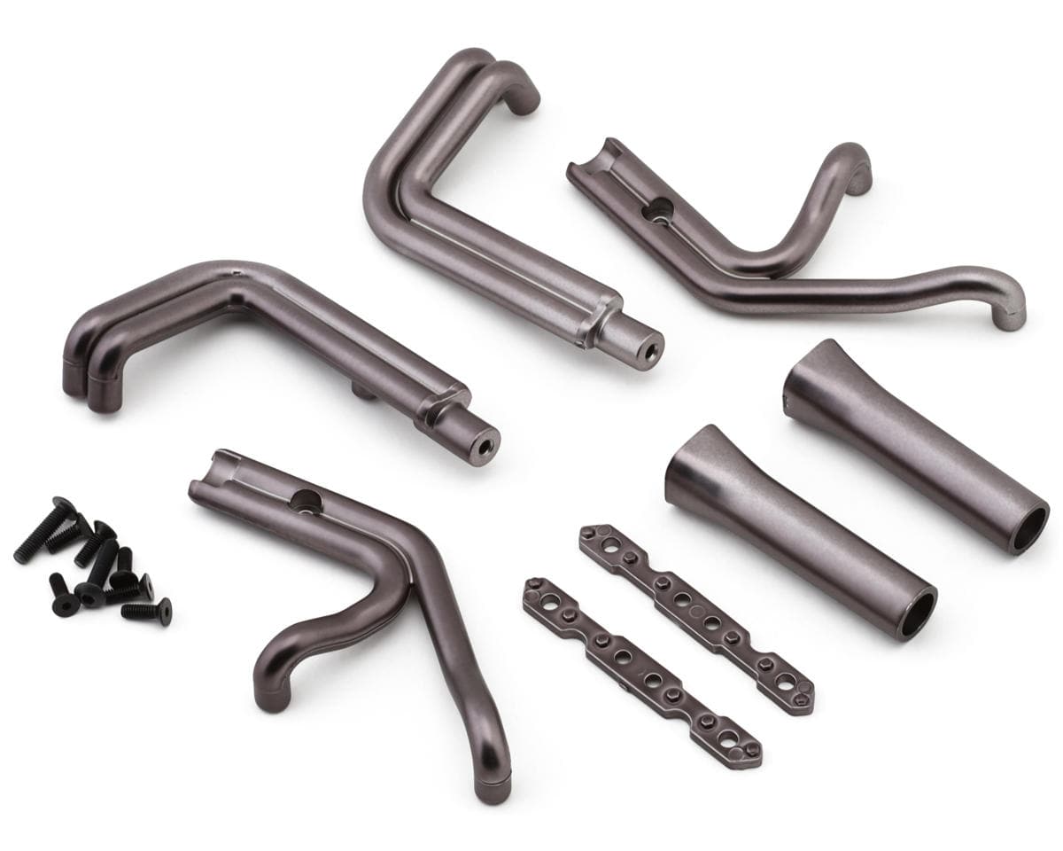 Losi Header Set, Blue Steel, 22S Sprint Car - genuine Losi product LOS-2440