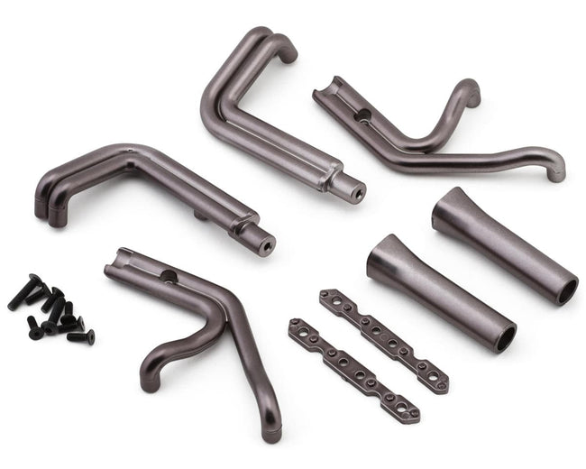 Losi Header Set, Blue Steel, 22S Sprint Car