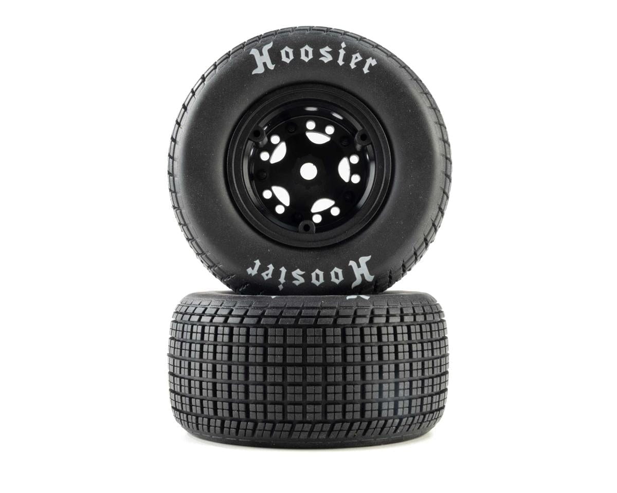 Losi Hoosier Tyres Medium Mounted Black 22S DLM LOS-4237