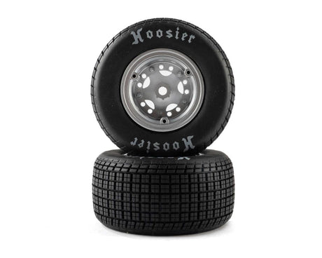 Losi Hoosier Tyres, Soft, Mounted, Satin Aluminium, 22S DLM - LOS-4641