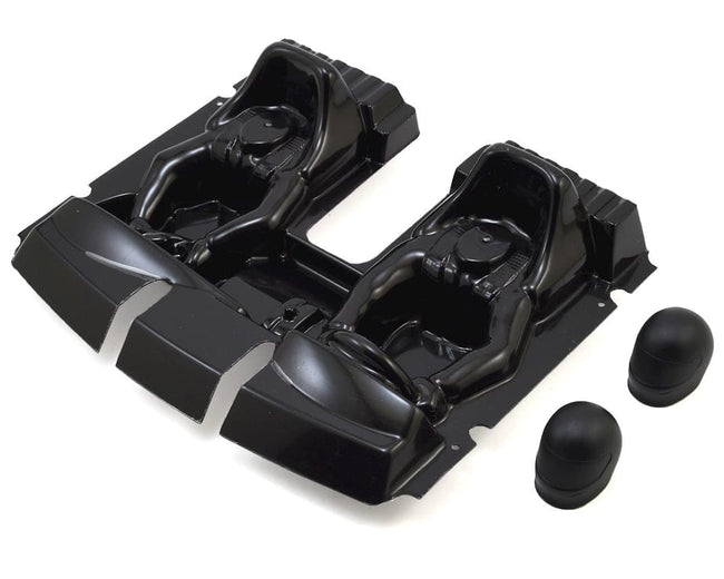 Losi Interior with helmets, Clear, Super Baja Rey