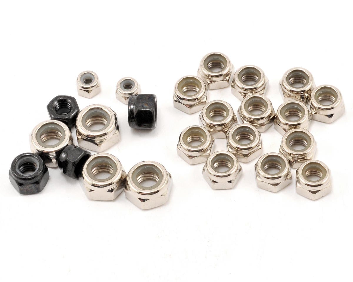 Losi Lock Nut Assortment 3 4 5 6mm 24pcs 5IVE-T - LOSB6590