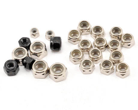Losi Lock Nut Assortment 3 4 5 6mm 24pcs 5IVE-T - LOSB6590