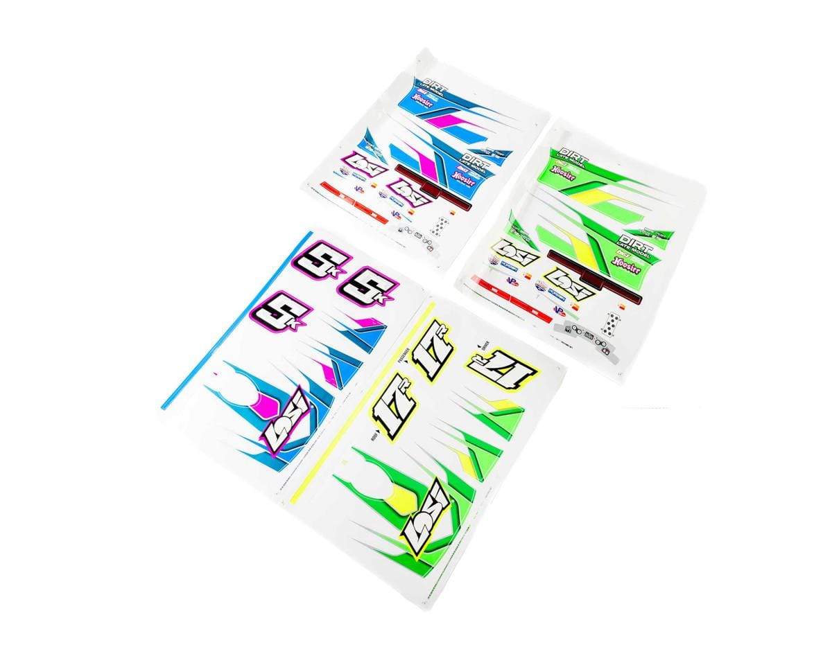 Losi Graphics Set, Blue and Green, 22S DLM LOS-4256