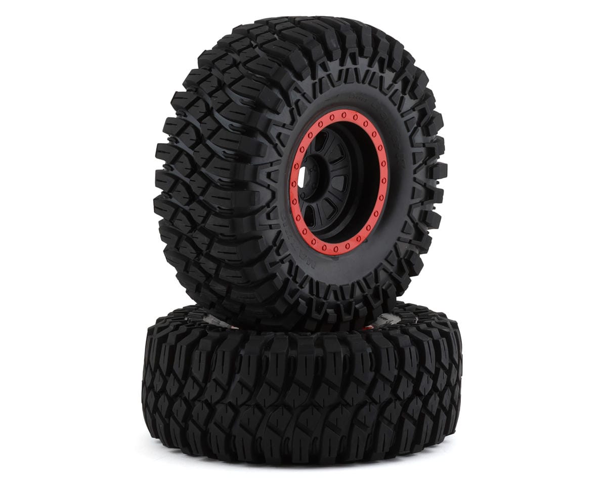 Losi Maxxis Creepy Crawler LT, Black, Mounted, 2pcs, Super Rock Rey - genuine Losi product LOS45031