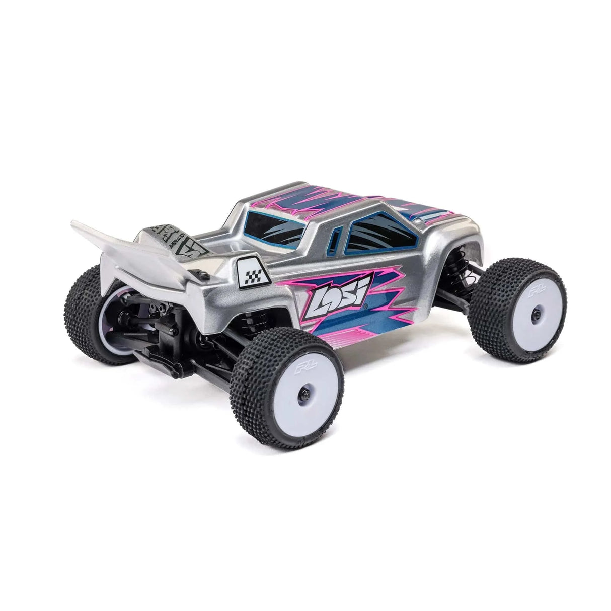 Losi Micro - T 1/28 2WD RC Stadium Truck RTR - Silver [LOS - 1392T2] - Hobbytech Toys