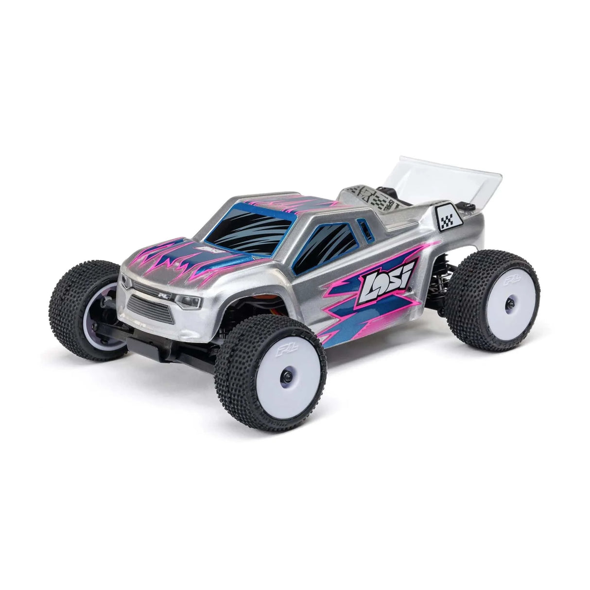 Losi Micro - T 1/28 2WD RC Stadium Truck RTR - Silver [LOS - 1392T2] - Hobbytech Toys