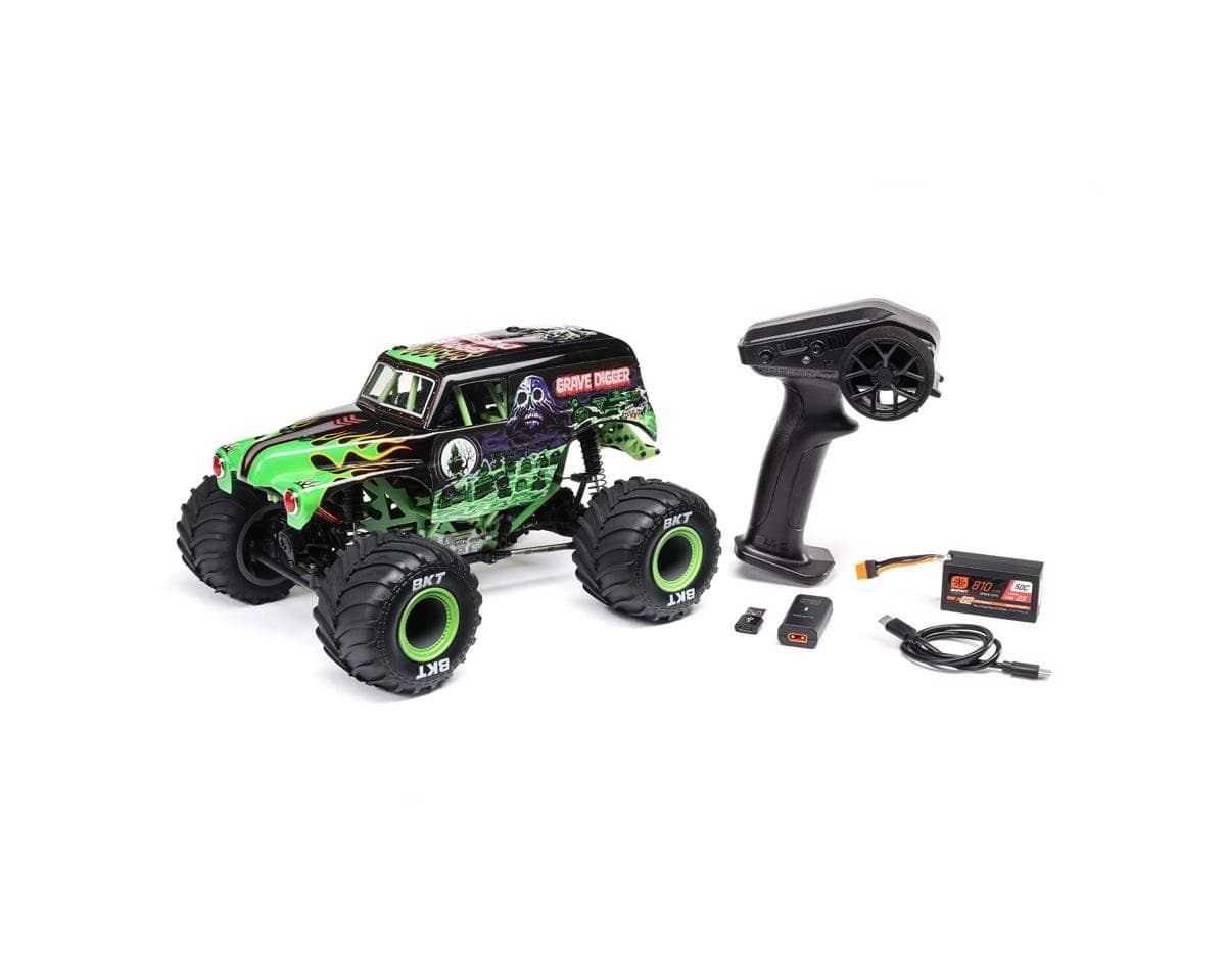 Losi Mini LMT 1/18 Grave Digger 4wd Monster Truck RTR [LOS01026T1] - Hobbytech Toys