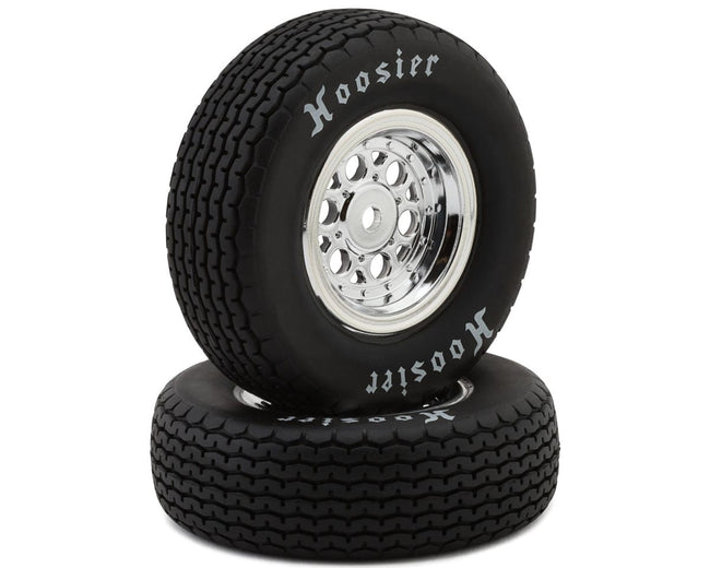 Losi Mounted Front Tyre Set, Soft, 22S Sprint Car