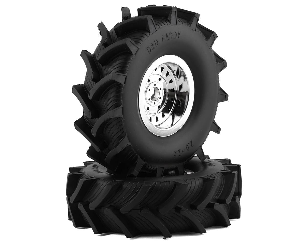 Losi Premounted D and D Paddy Tyres with Foam LMT Mega LOS44003
