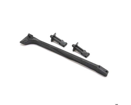 Losi Rear Chassis Brace, Front Body Posts, 8XTE RTR - genuine Losi product LOS-1436