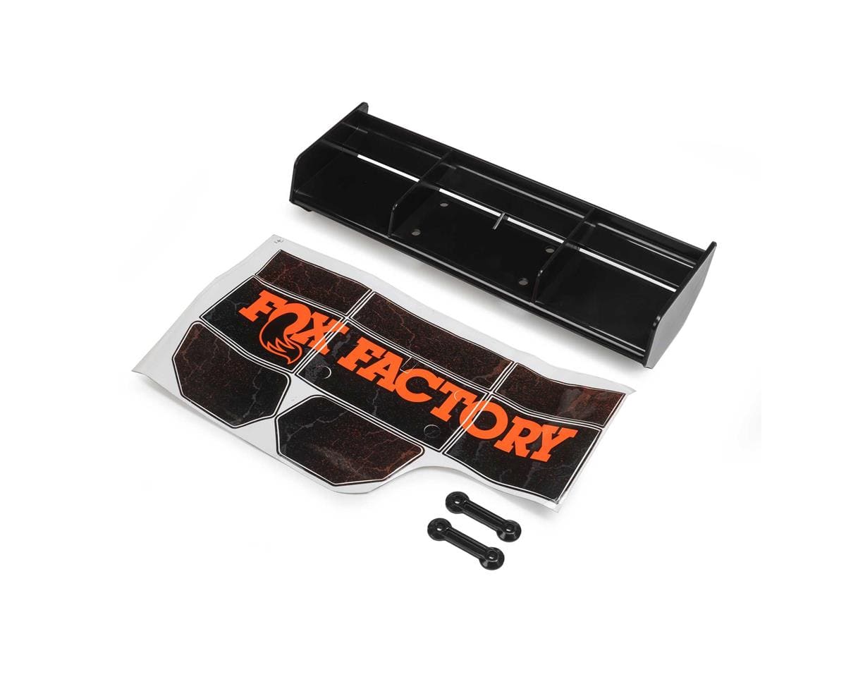 Losi Rear Wing, FOX, Black, DBXL-E 2.0 LOS250055