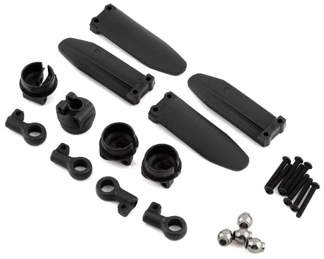 Losi Shock Rod End and Guard, 4pcs, LMT Mega LOS243020