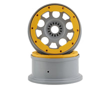Losi Silver Wheels with Yellow Beadlock, 2pcs, DBXL 2.0
