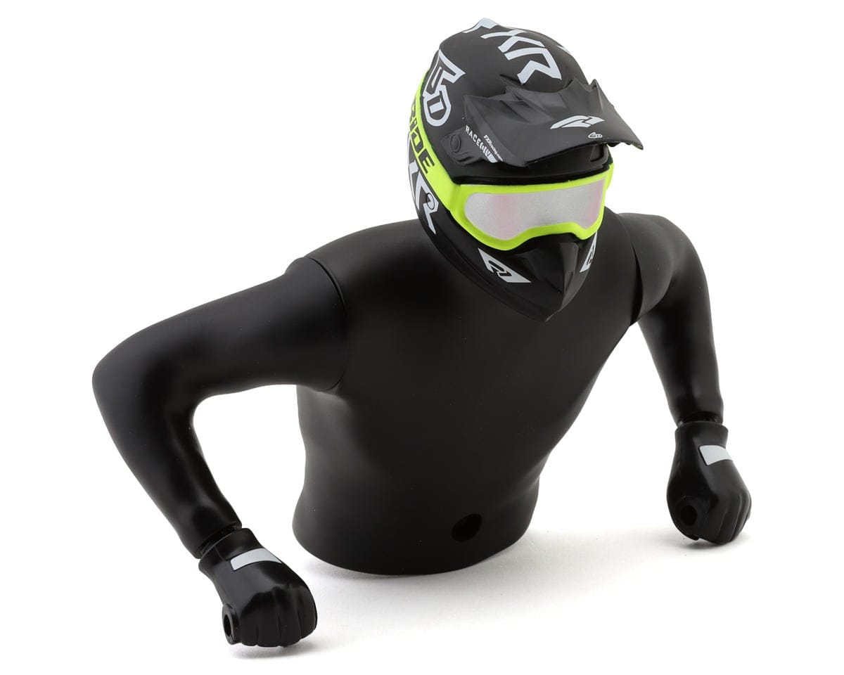 Losi Upper Rider Figure, FXR Yellow, ProMoto SM - genuine Losi product LOS-2284