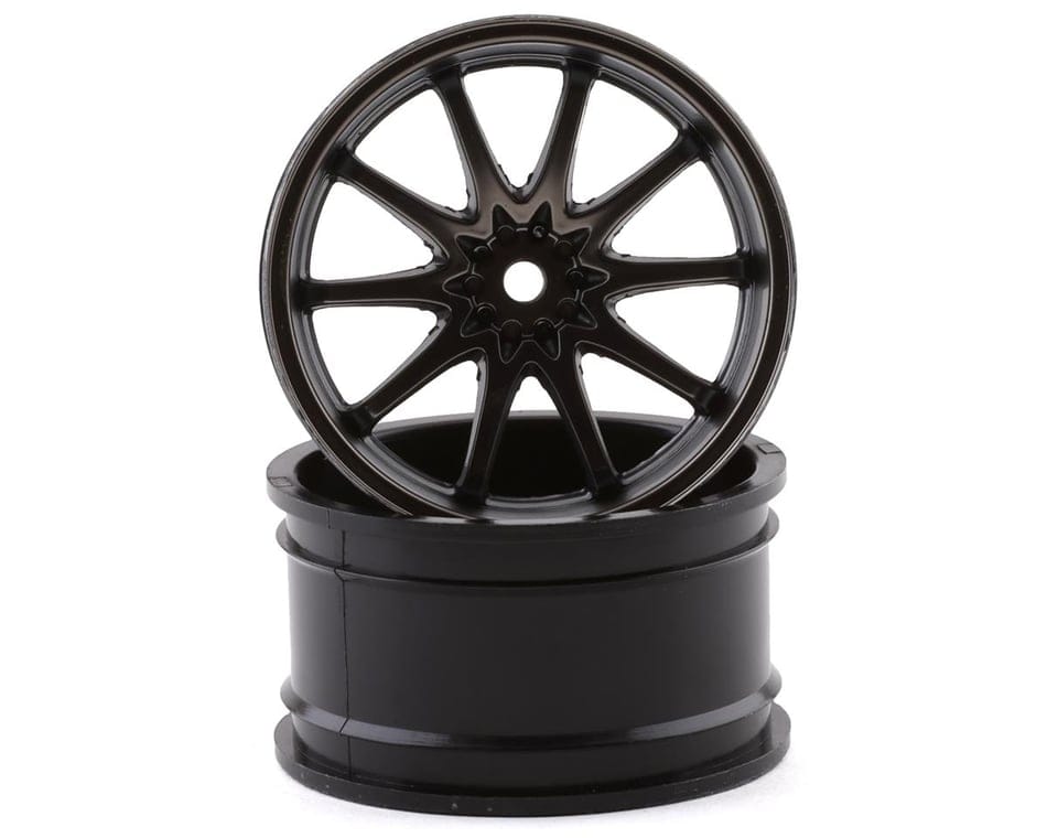 Losi LOS43036 Volk Racing CE28N Rear Wheels Gun Metal