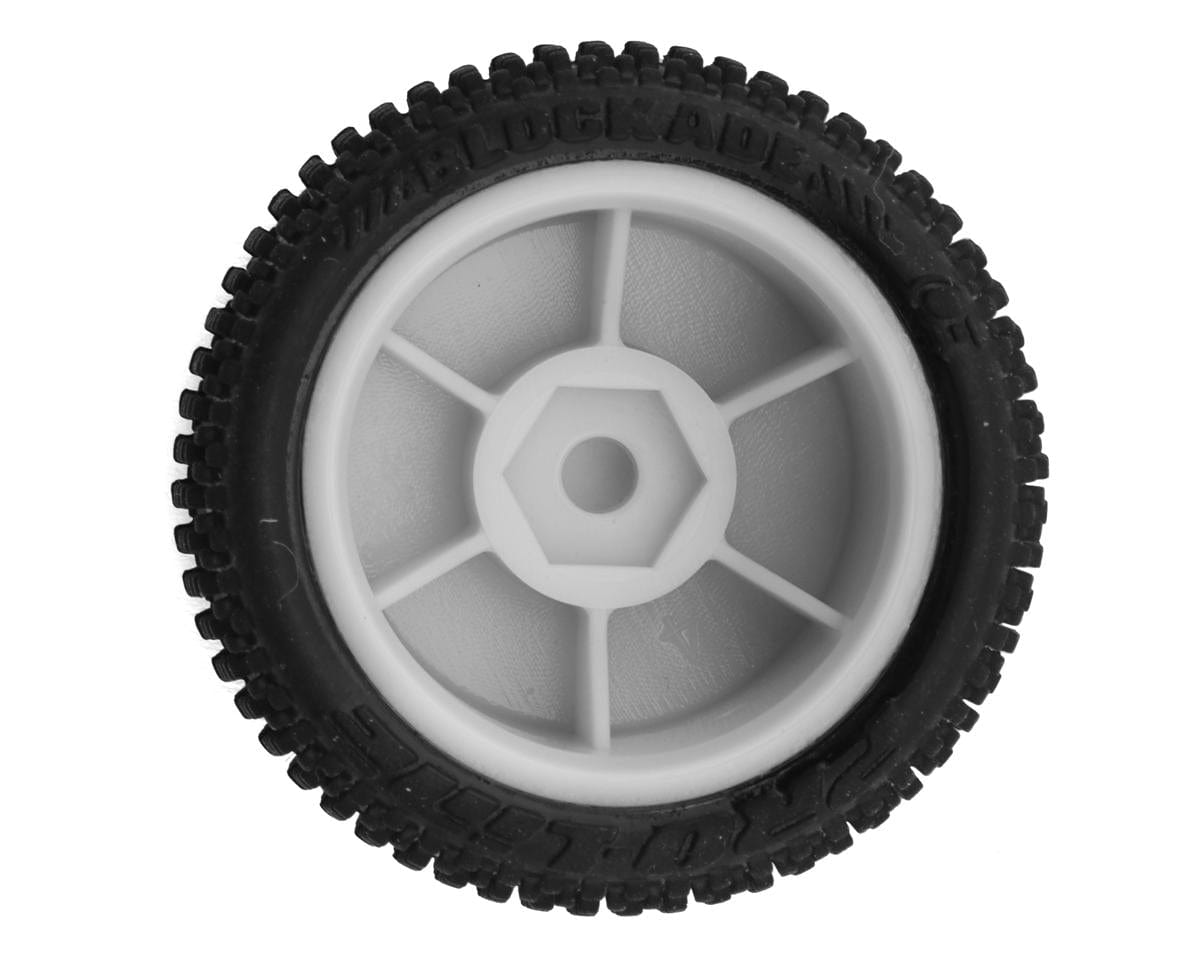 Losi White Wheel and Tyre Set, Micro - B [LOS - 1763] - Hobbytech Toys