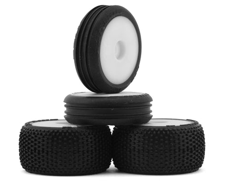 Losi White Wheel and Tyre Set, Micro - B [LOS - 1763] - Hobbytech Toys