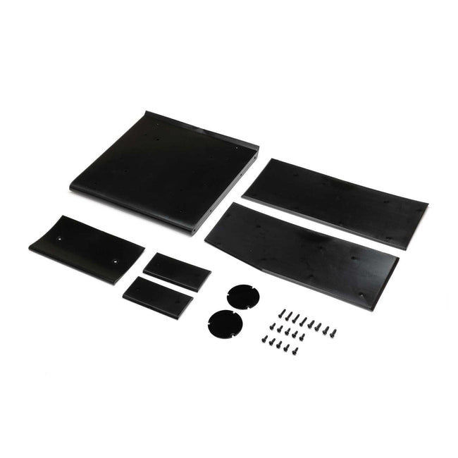Losi Wing Panel Set, Black, 22S Sprint Car