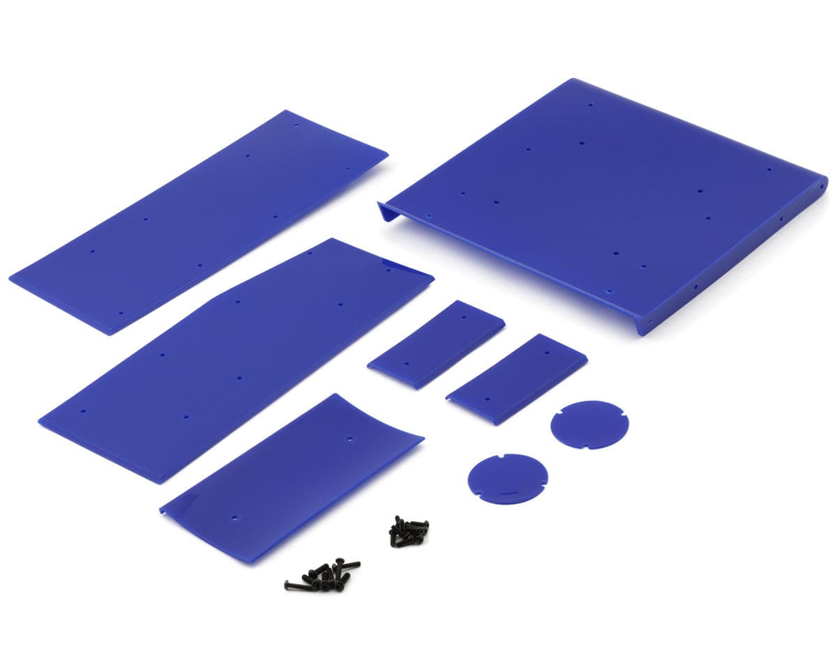 Losi Wing Panel Set, Blue, 22S Sprint Car - genuine Losi product LOS-2853