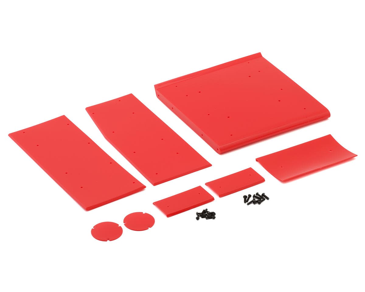 Losi Wing Panel Set, Red, 22S Sprint Car - genuine Losi product LOS-1895