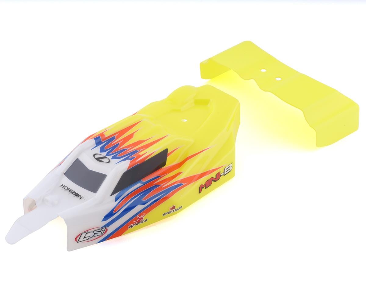 Losi Yellow Body with Wing Mini-B LOS210023