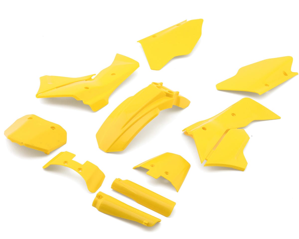 Losi Yellow Plastics with Wraps, ProMoto-MX/SM - genuine Losi product LOS260003