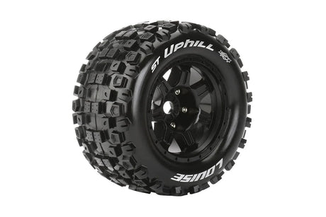 Louise Tyres 1/8 Stadium Truck Uphill Traxxas 3.8 Premounted (2pcs) - Hobbytech Toys