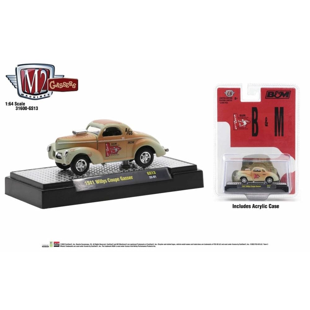 M2 1/64 1941 Willys Coupe Gasser B&M Automotive