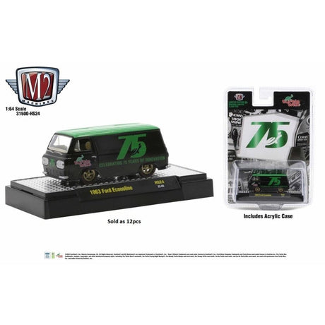 M2 1/64 Gassers Turtle Wax 1963 Ford Econoline - Hobbytech Toys