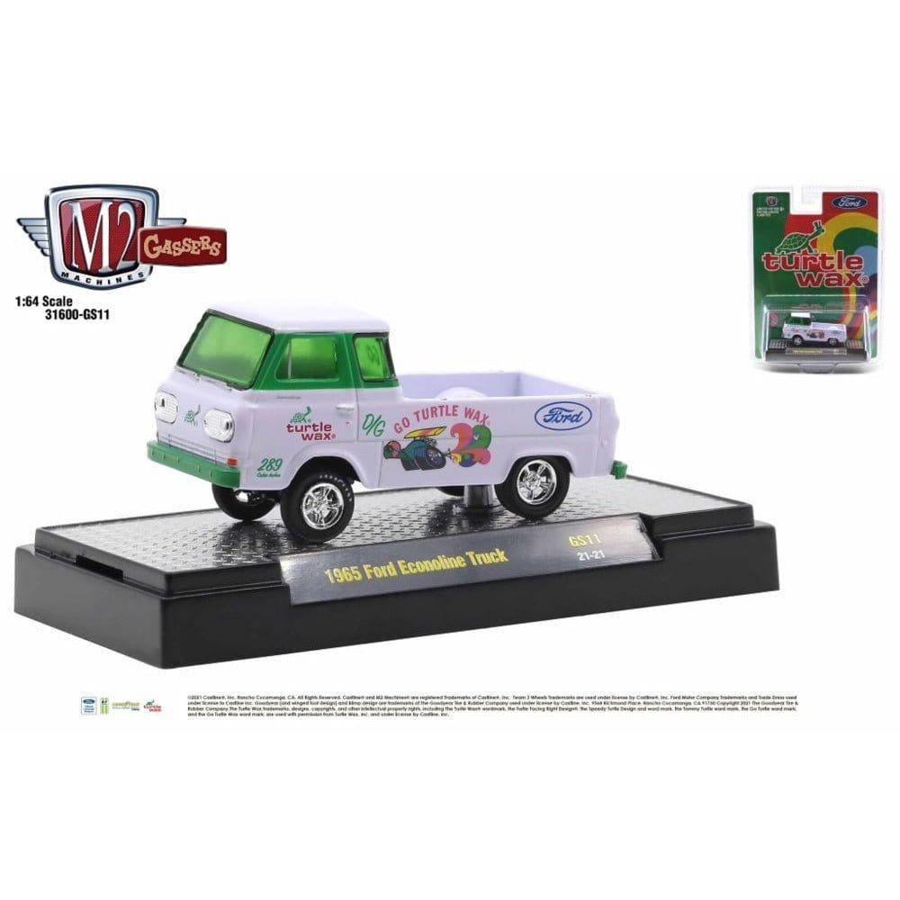 M2 1/64 Turtle Wax 1965 Ford Econoline Gasser - Hobbytech Toys