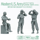 Magic Factory 1/35 Modern U.S. Army Combat Vehicle Crew Set (2020s) Plastic Model Kit - Hobbytech Toys