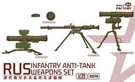 Magic Factory 1/35 RUS Infantry Anti - tank Weapon Set Plastic Model Kit [2010] - Hobbytech Toys