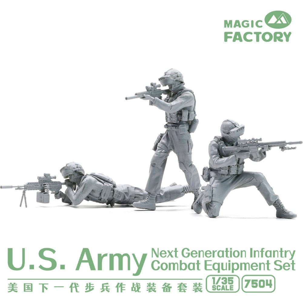 Magic Factory 1/35 US Army Next Generation Infantry Equipment Set Plastic Model Kit [7504] - Hobbytech Toys